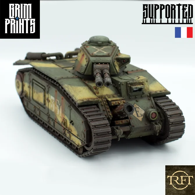 Grim Char B1 Main Battle Tank STLs product image (1)
