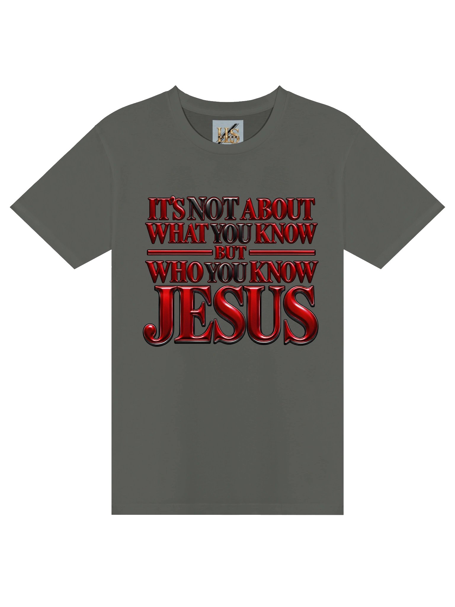 Who You Know: JESUS Red & Black Premium Unisex T-Shirt product image (1)