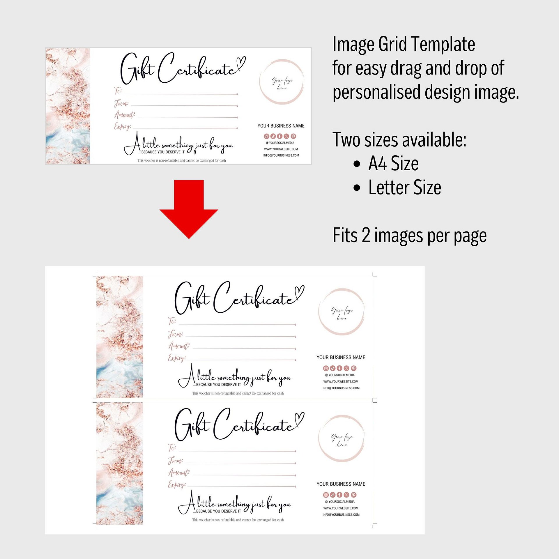 Roseanne - Gift Certificate Template product image (8)