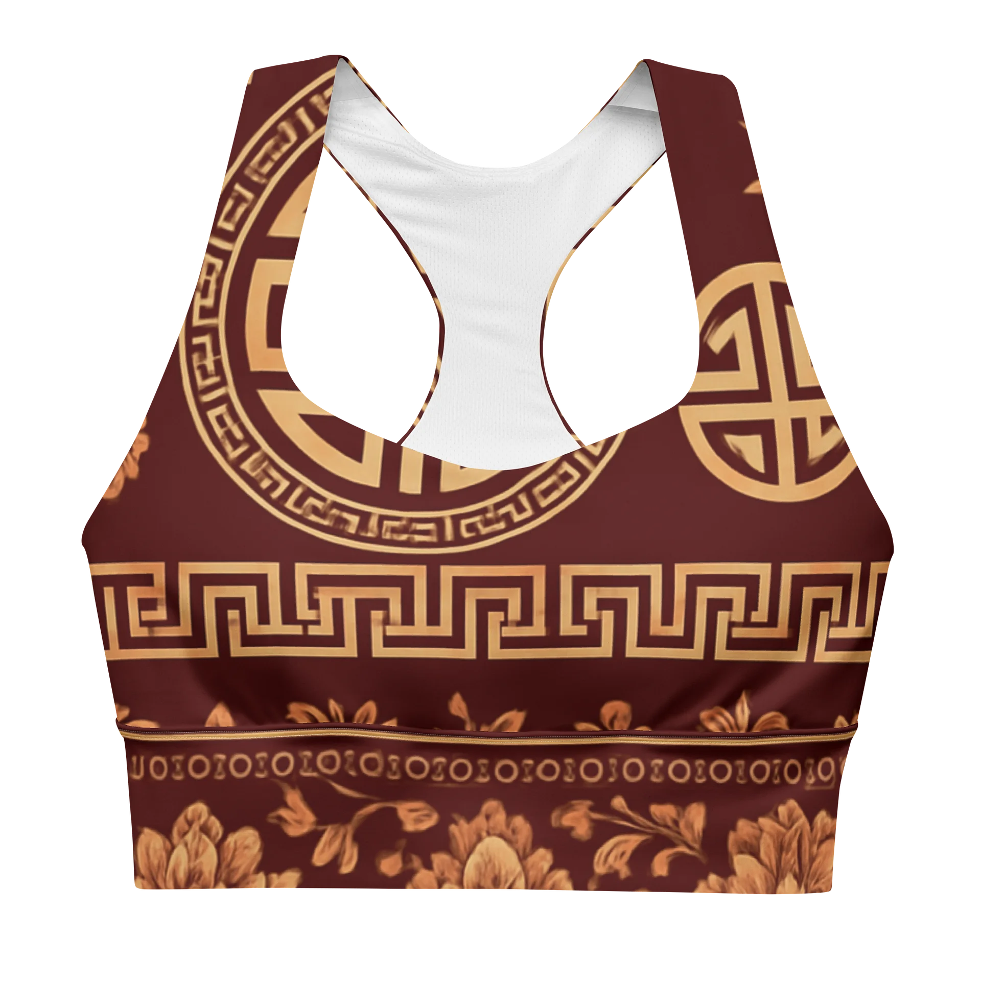 Golden Blossom Recycled Longline Sports Bra product image (5)