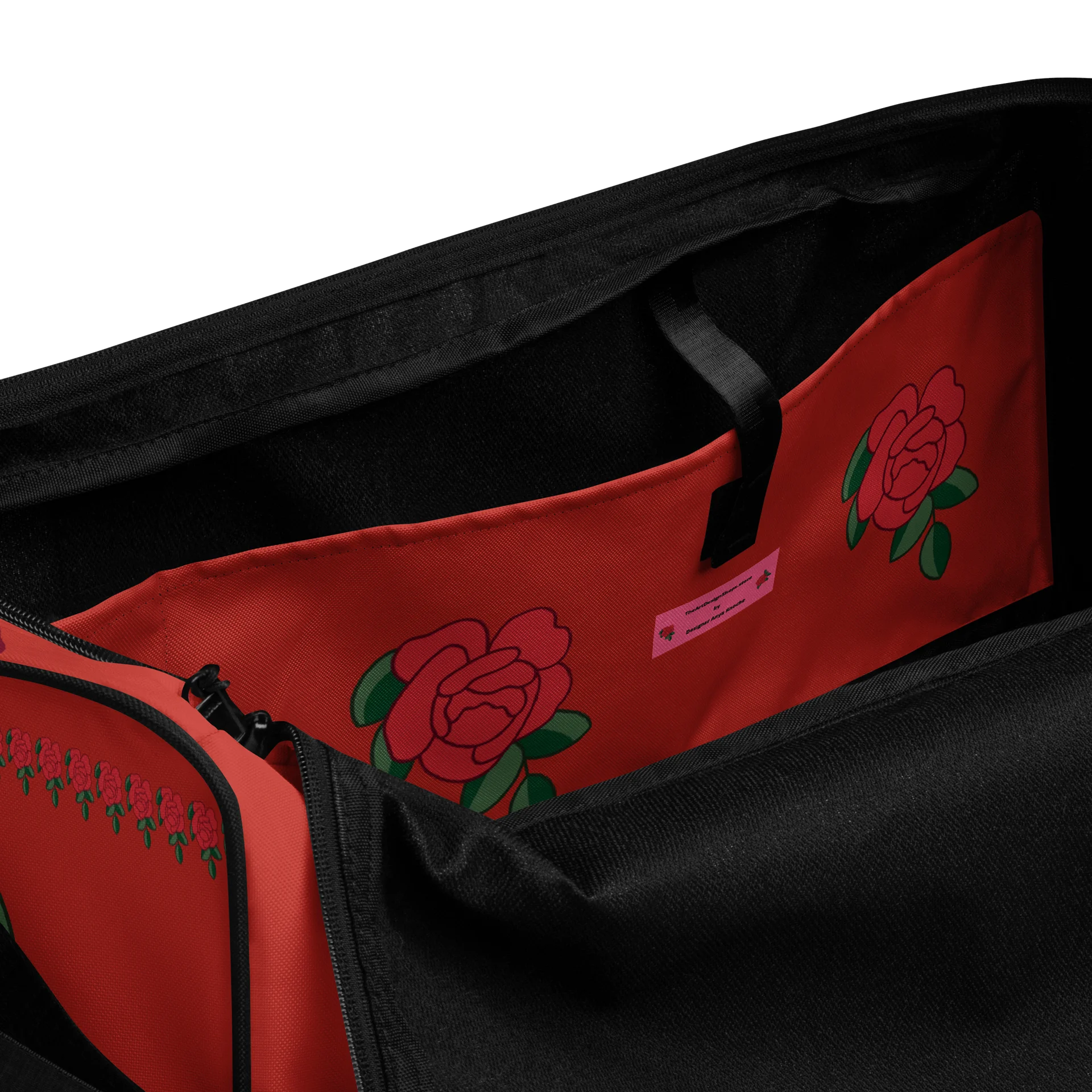 rose Bloom All-Over Print Duffle Bag product image (6)