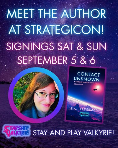 Check out our schedule for next weekend's Strategicon! I'm very grateful they're having me do an author signing on Saturday a...