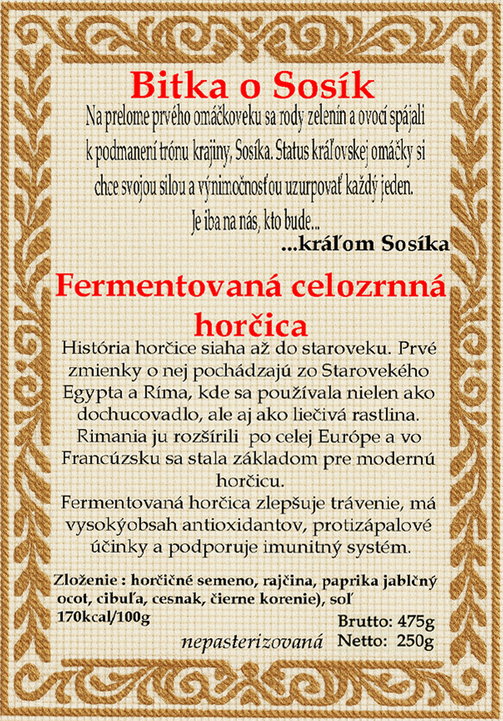 Fermentovaná celozrnná horčica product image (2)