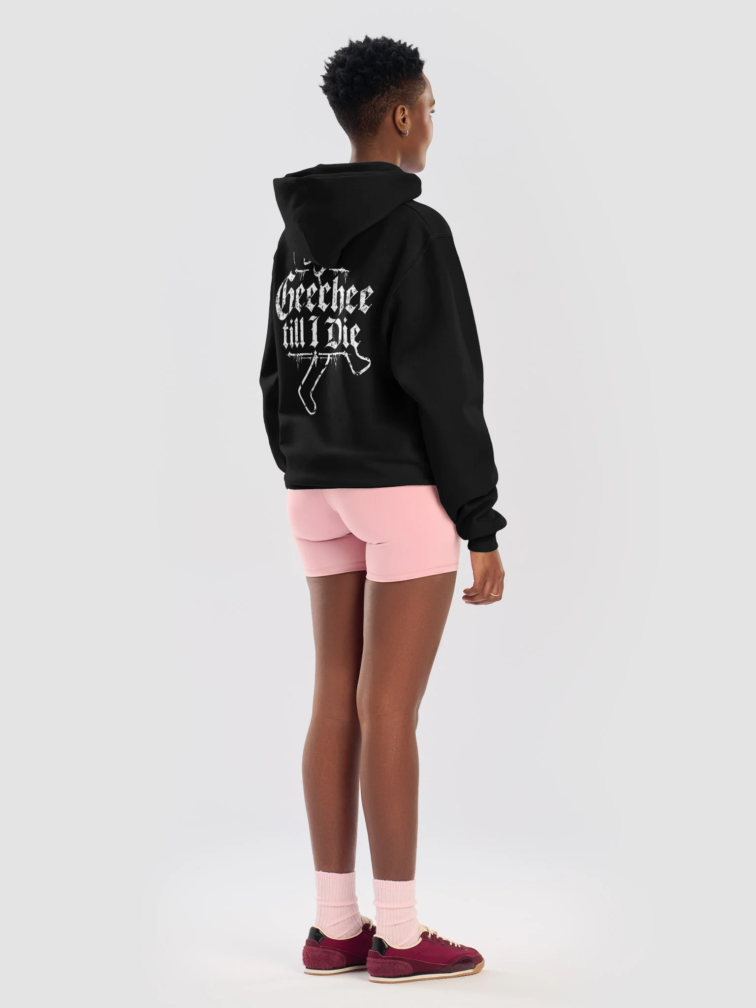 Geechee Not For Sale Minimal Black Champion Hoodie product image (8)