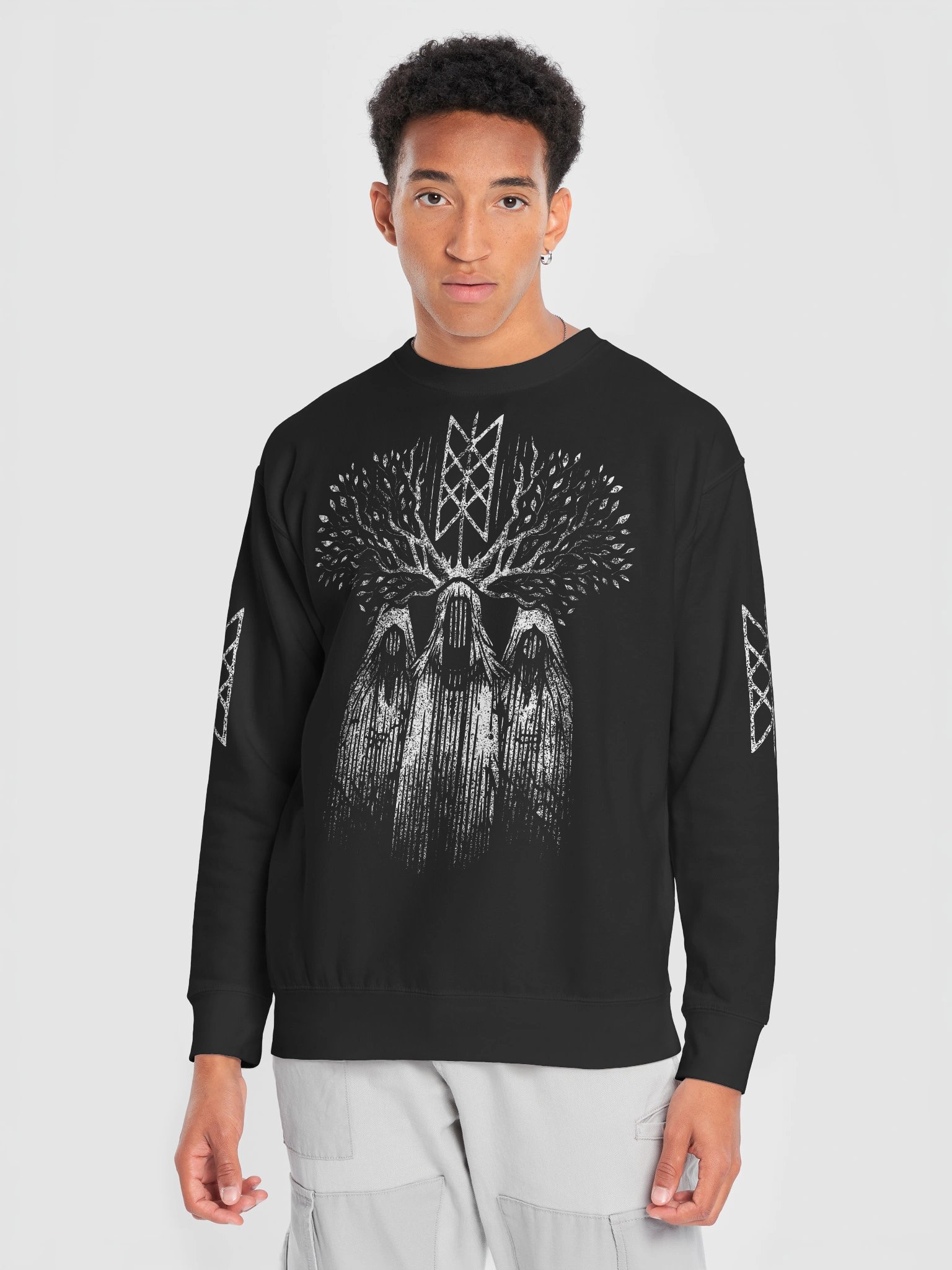 Copy of Weavers of Wyrd Premium Crewneck Sweatshirt with Sleeve Prints product image (20)