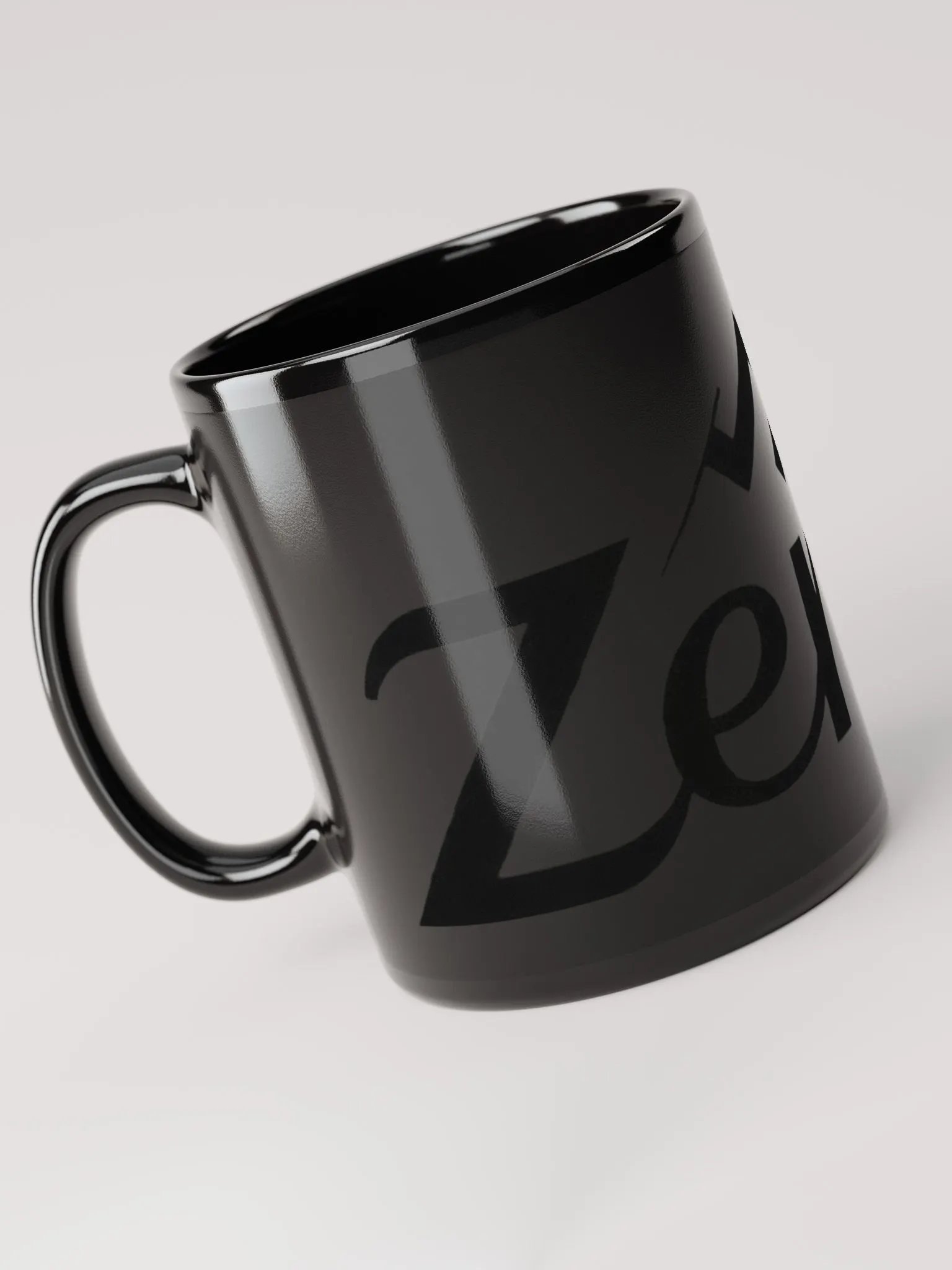 Zenith Black Glossy Ceramic Mug - 11oz & 15oz product image (3)