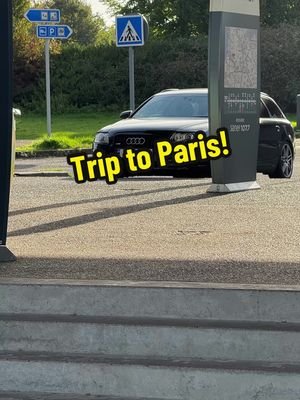 Quick trip to Paris! 745 miles, 15 hours of driving! Candy up was a must @autoalex! MX5 on the #leshuttle repping @StjarnaGlossltd!  #paris #europe #audi #disneyland #a6 