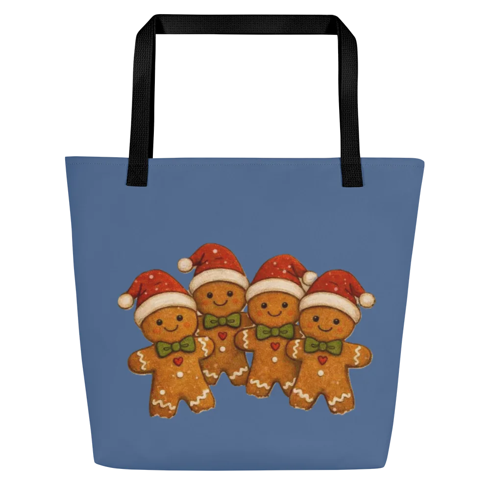 Cat brigade winter Large Tote Bag product image (3)