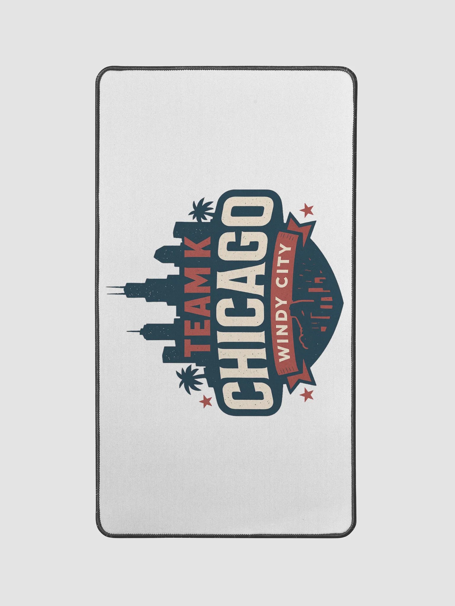 Team K Chicago Desk Mat 12" x 22" product image (1)