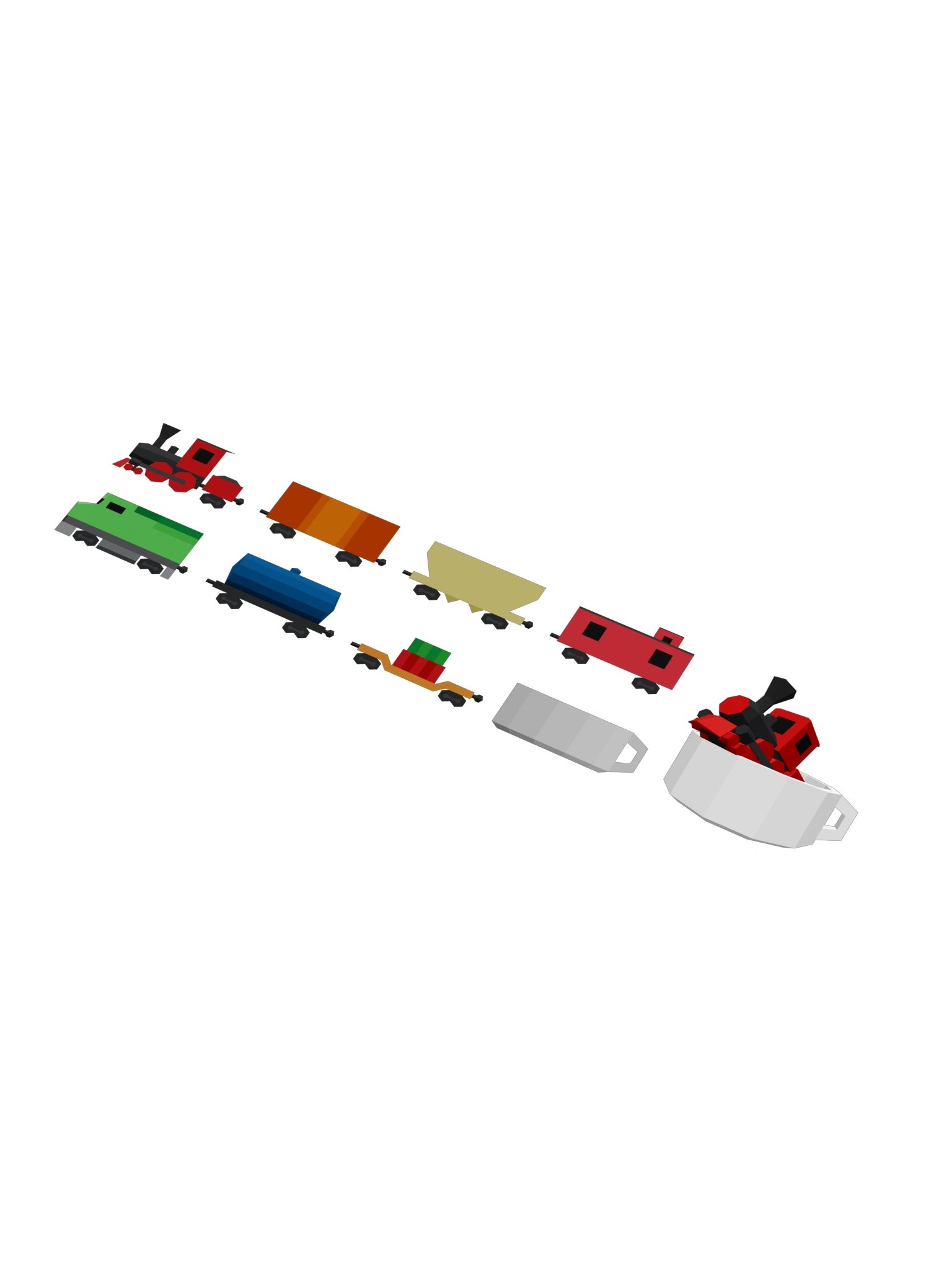 Trains in a Cup! Sticker Sheet product image (1)