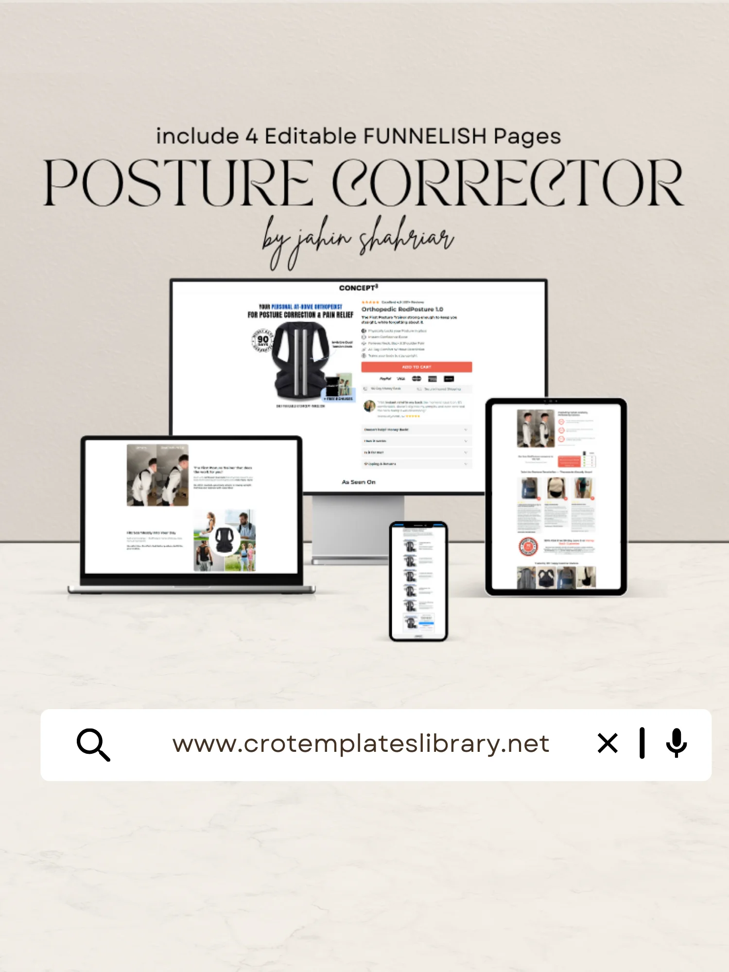 Posture Corrector Funnelish Templates product image (1)