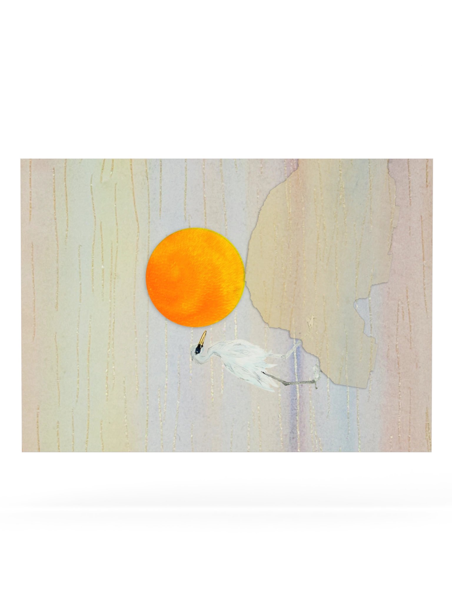 Golden Sunset Crane Print product image (63)