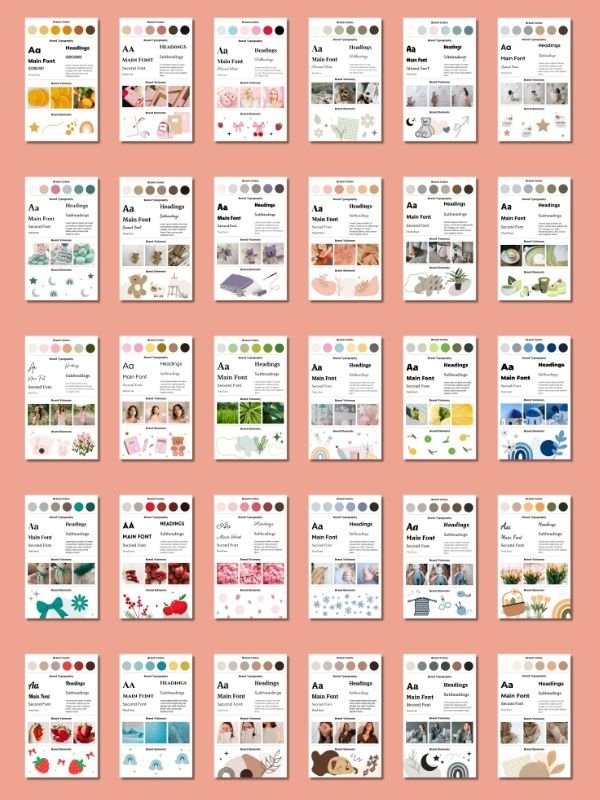 MRR/PLR Brand Board Templates in Canva product image (3)