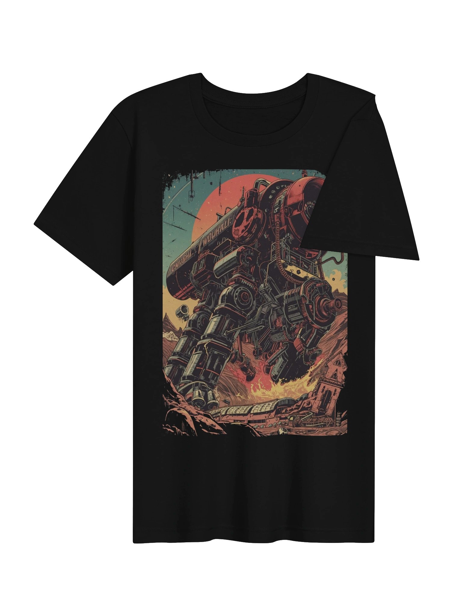 Retro Mech Desert Clash Lightweight T-Shirt product image (7)