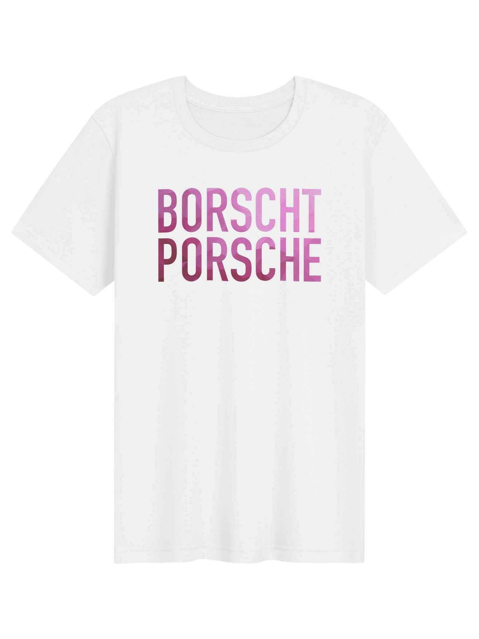 Classic Pink Borscht Porsche T-Shirt (white) product image (1)