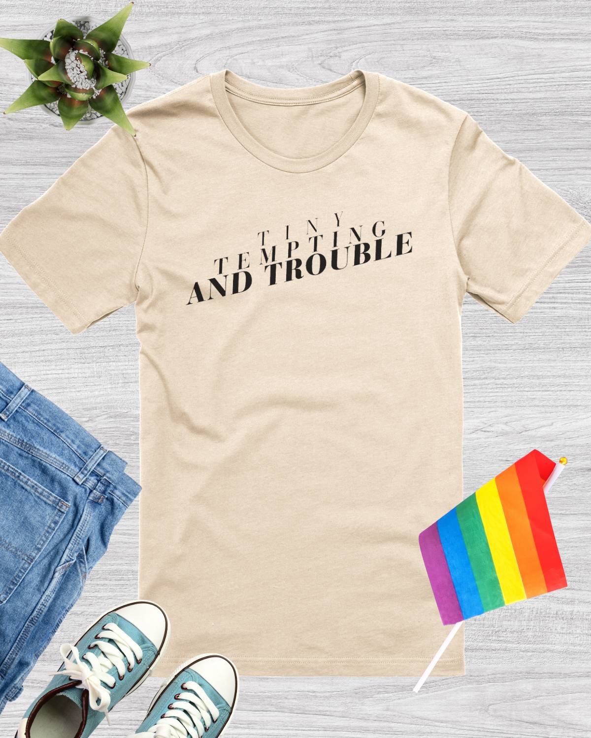 Tiny, Tempting and Trouble T-Shirt product image (1)