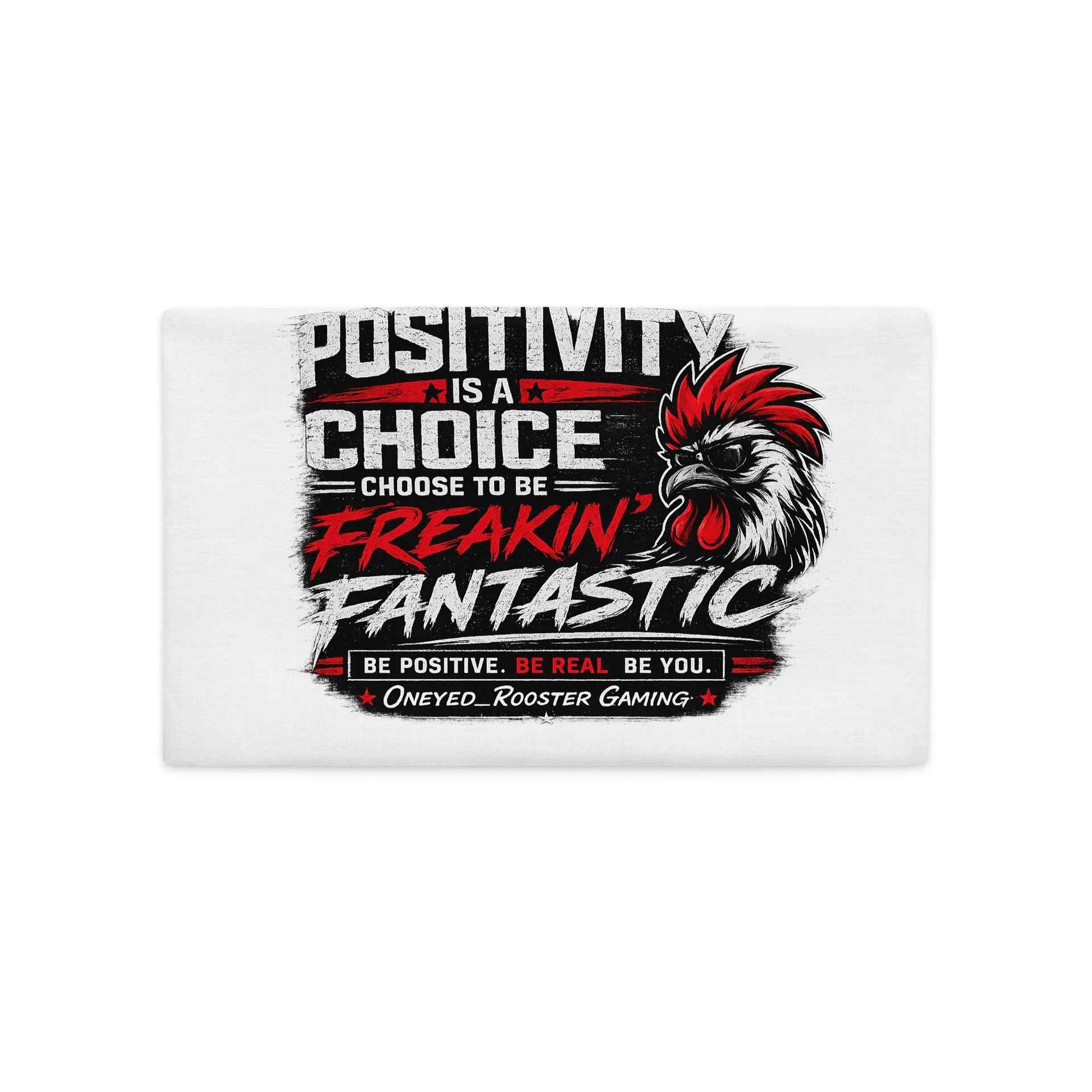 🛋️ Oneyed_Rooster Gaming Throw Pillow product image (2)