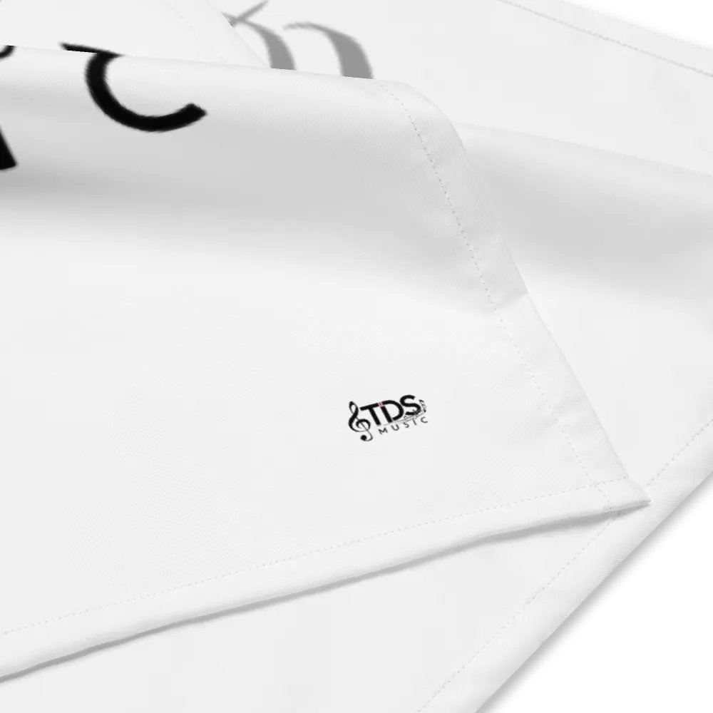 TDS Music All-Over Print Bandana - White - Music-Themed Design product image (4)