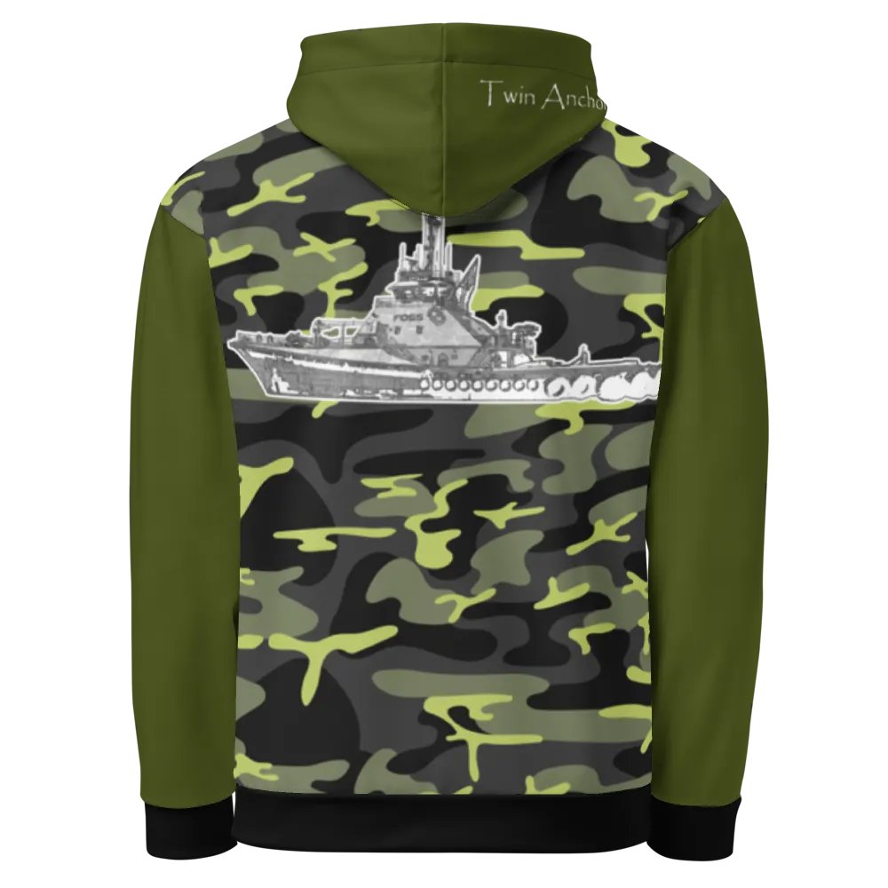 Sketch Garth Foss Tug (Green & Camouflage) – Performance Marine Wear | Twin Anchor Apparel North Current Line product image (1)