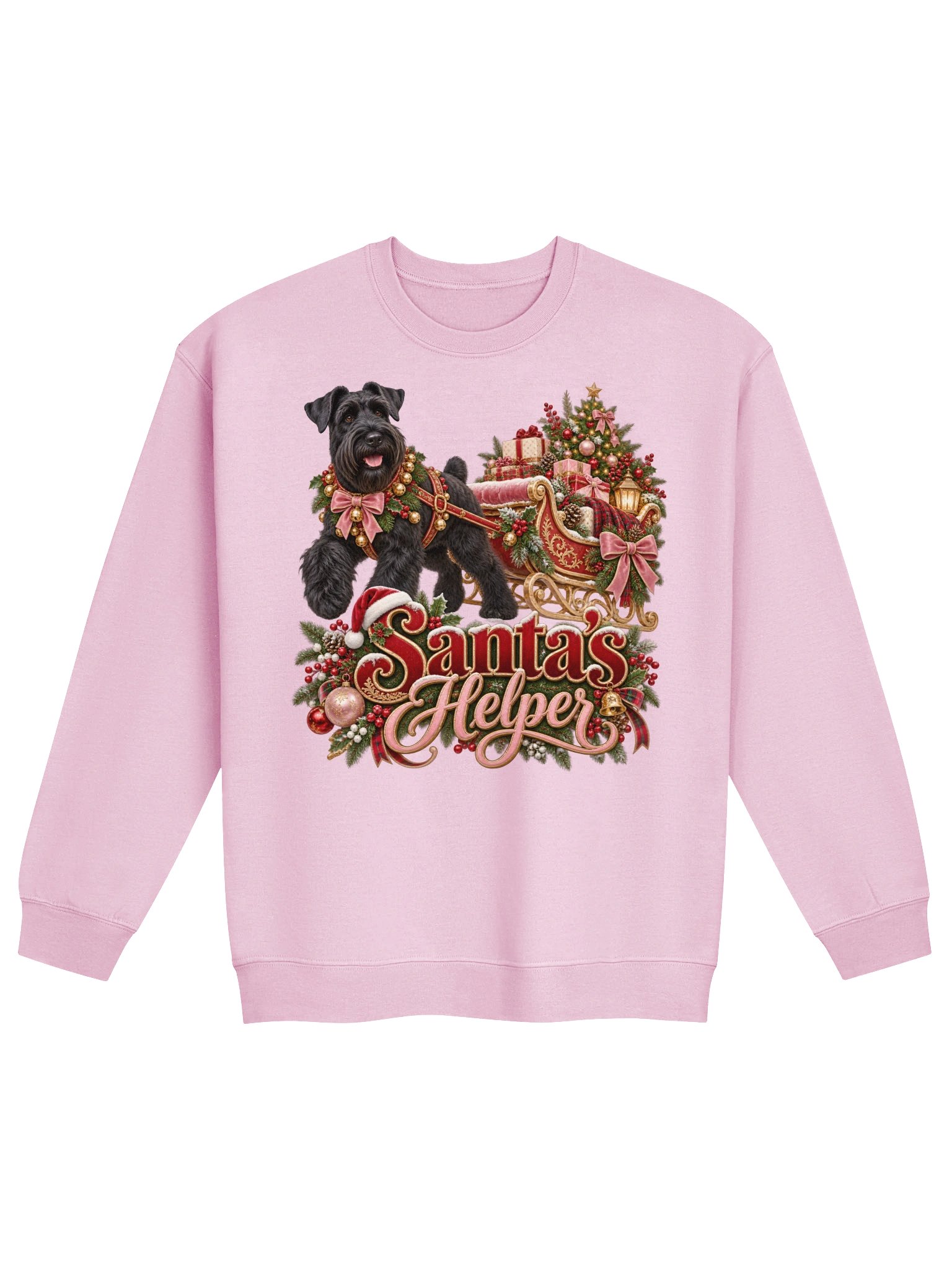 Santa’s Helper Giant Schnauzer Christmas Sleigh product image (1)
