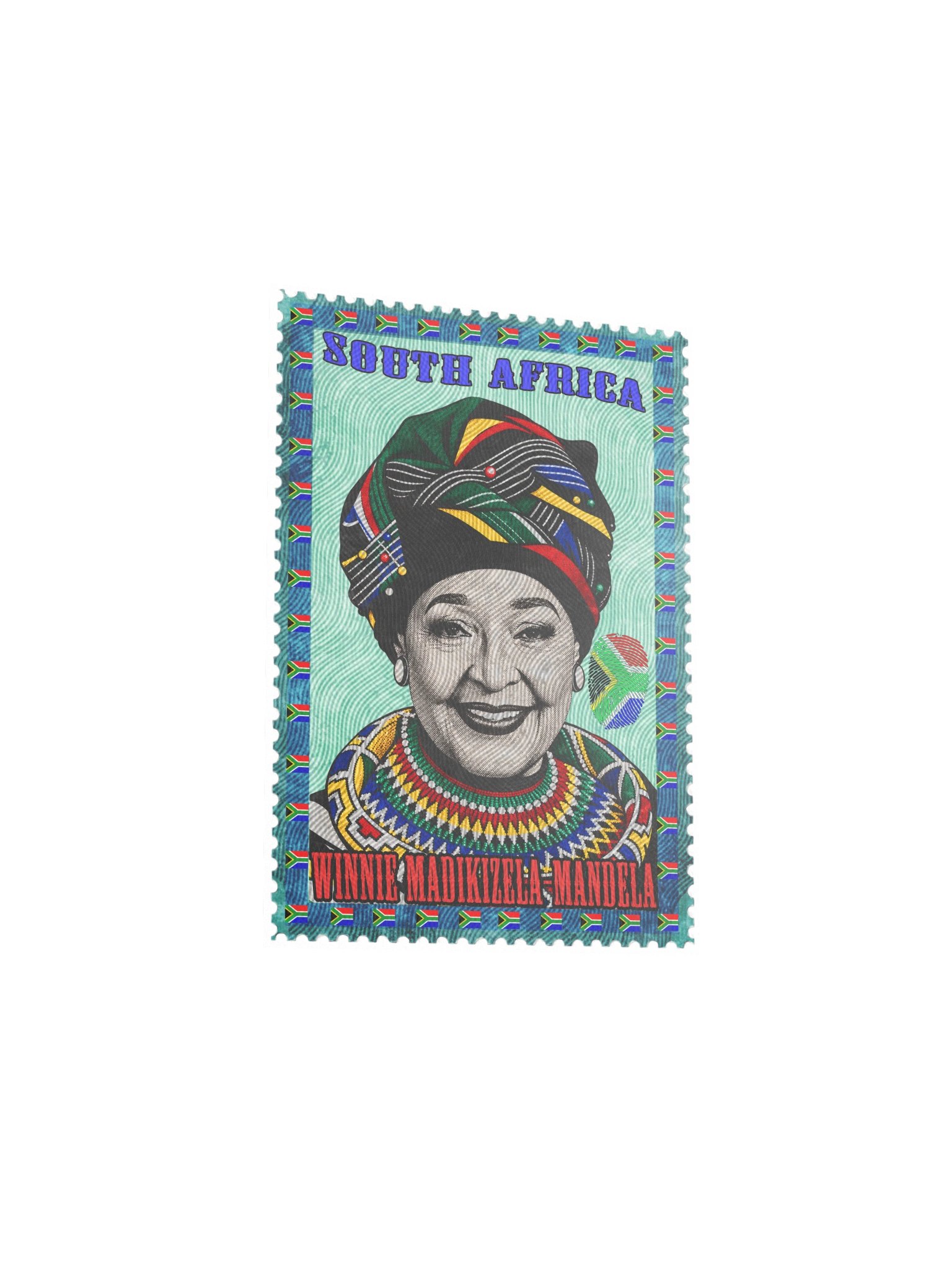 Winnie Mandela Vintage Postage Stamp Poster – South Africa product image (15)