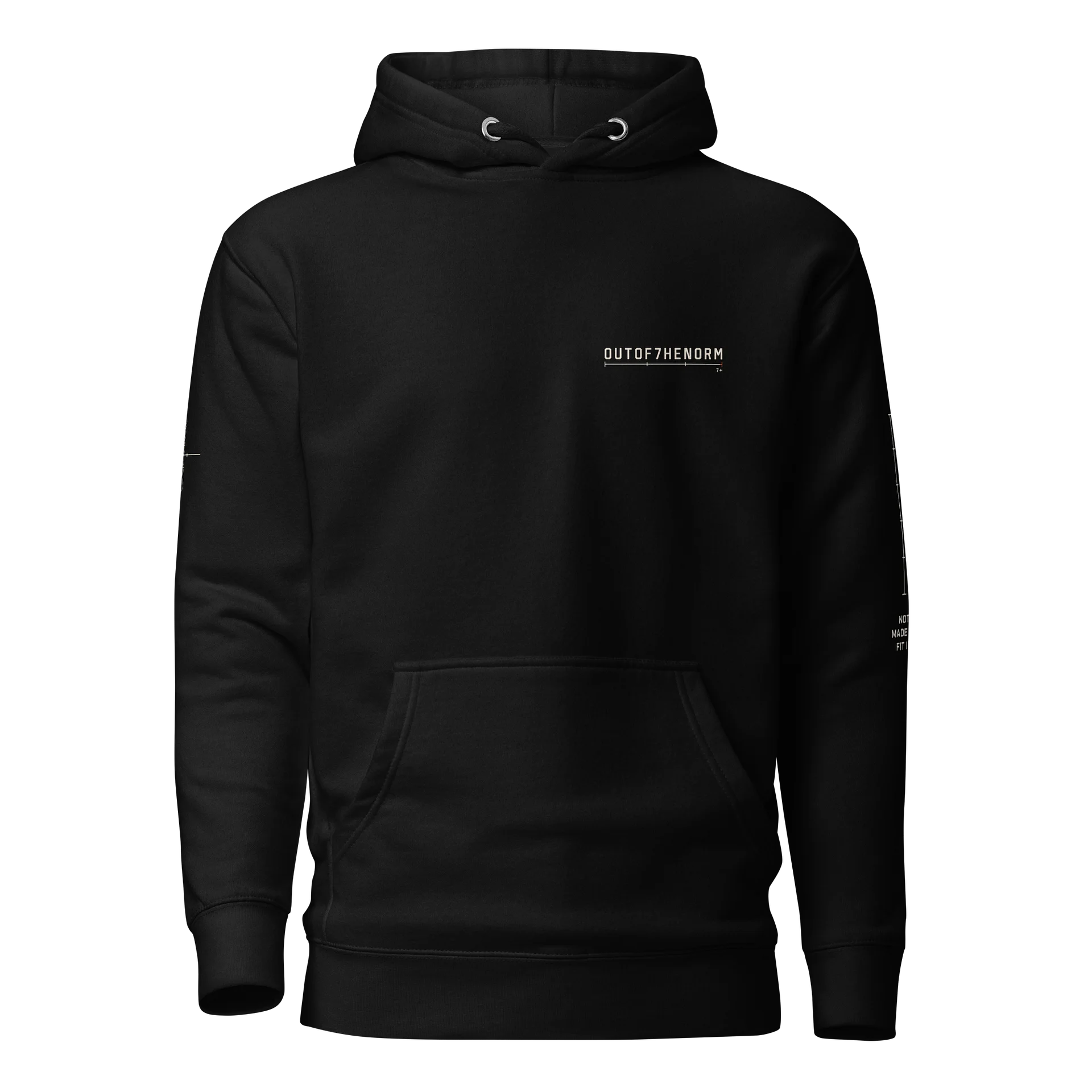 OUT OF 7HE NORM Hoodie — Bold Minimalist Graphic product image (1)