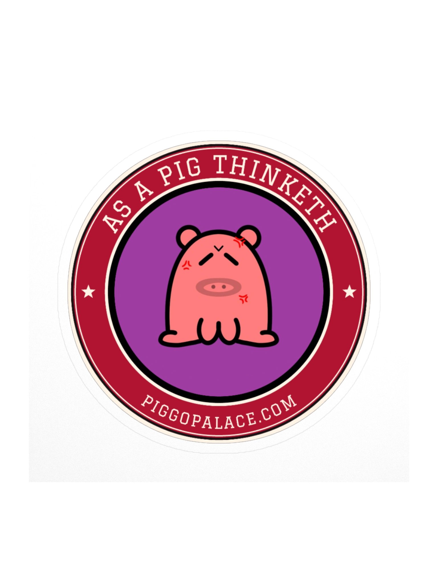 Anngy Piggo Sticker | As a Pig Thinketh product image (2)