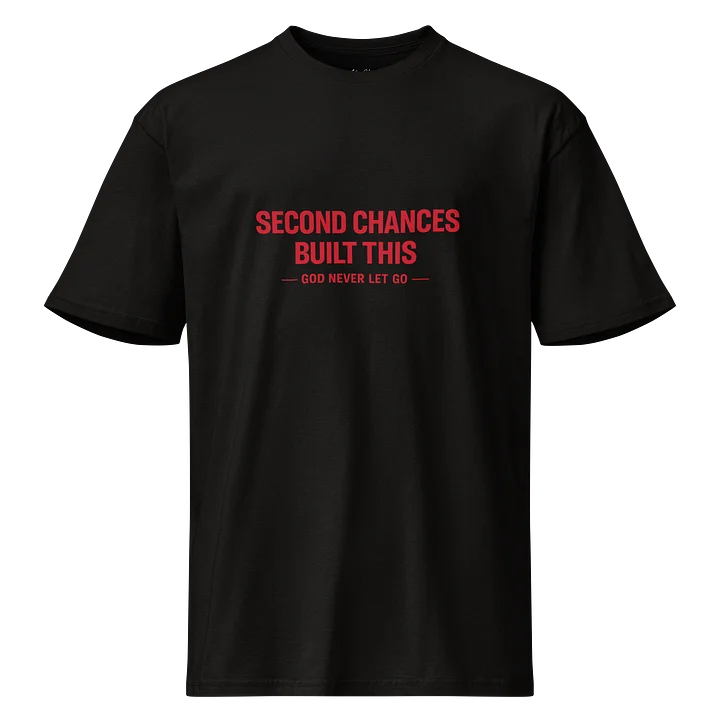 Second Chances Built This Tee — White/Red Edition product image (1)