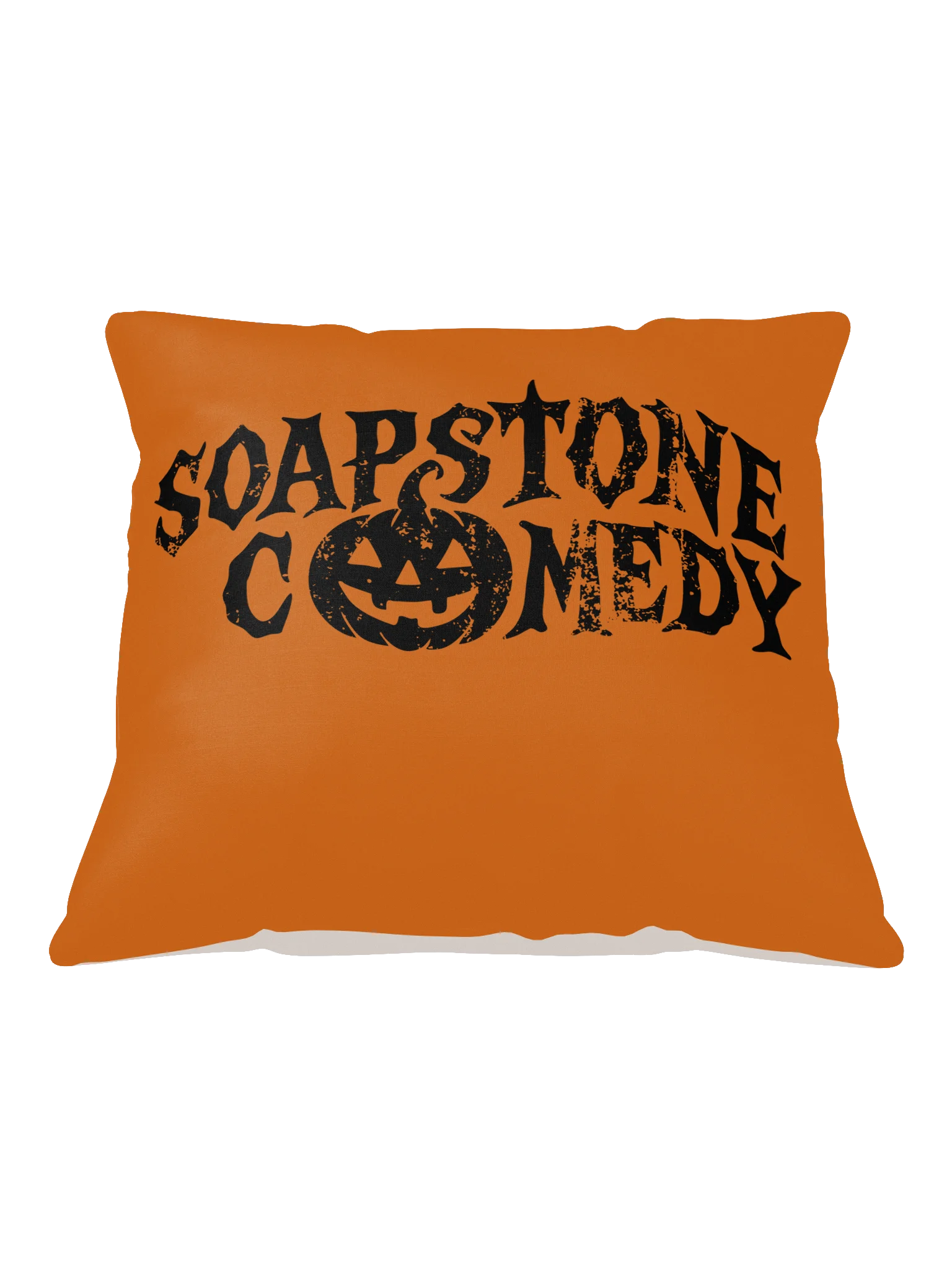 Reversible Soapstone Comedy Halloween Logo Pillow product image (3)