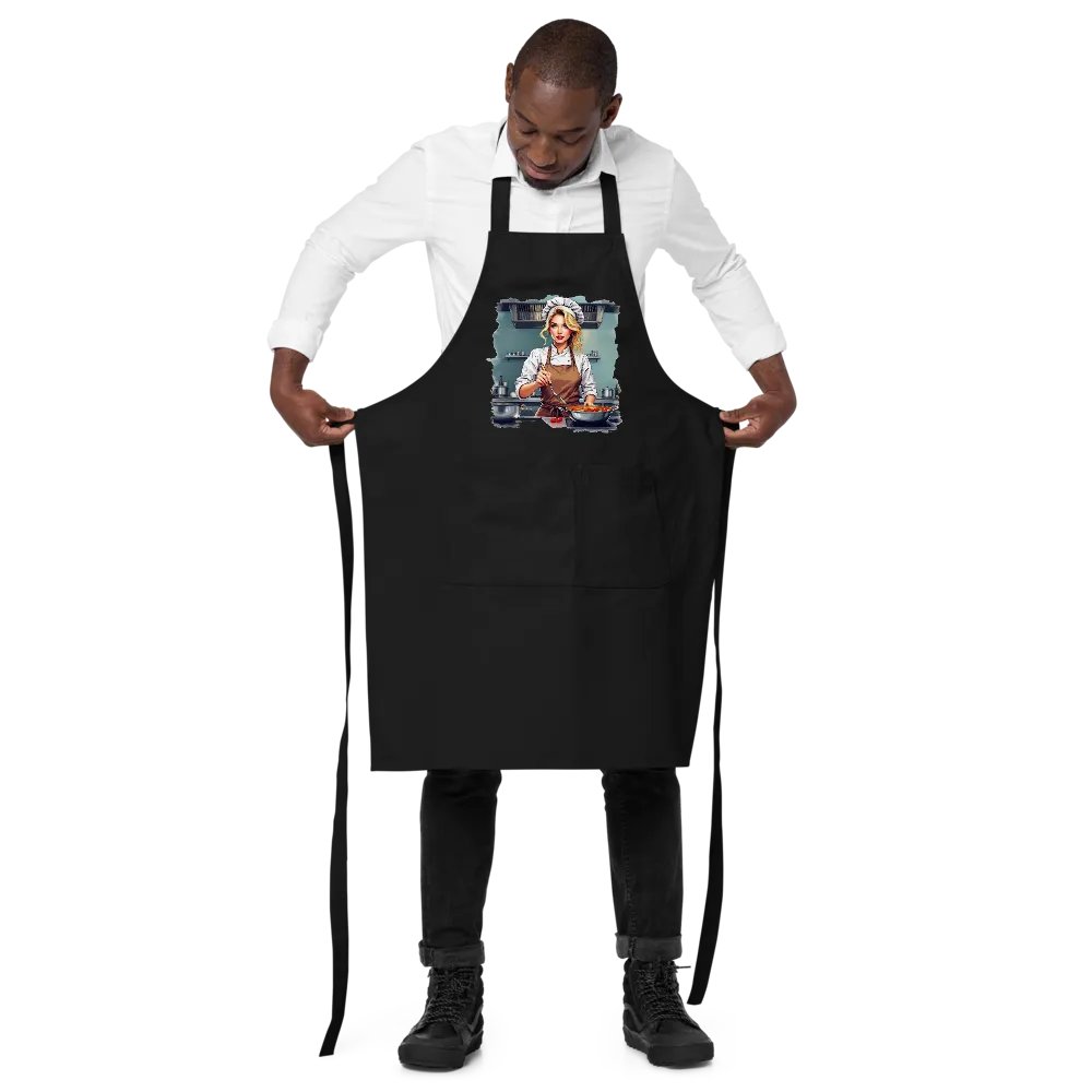 Organic Cotton Chef's Apron - UntamedChef Collection product image (5)
