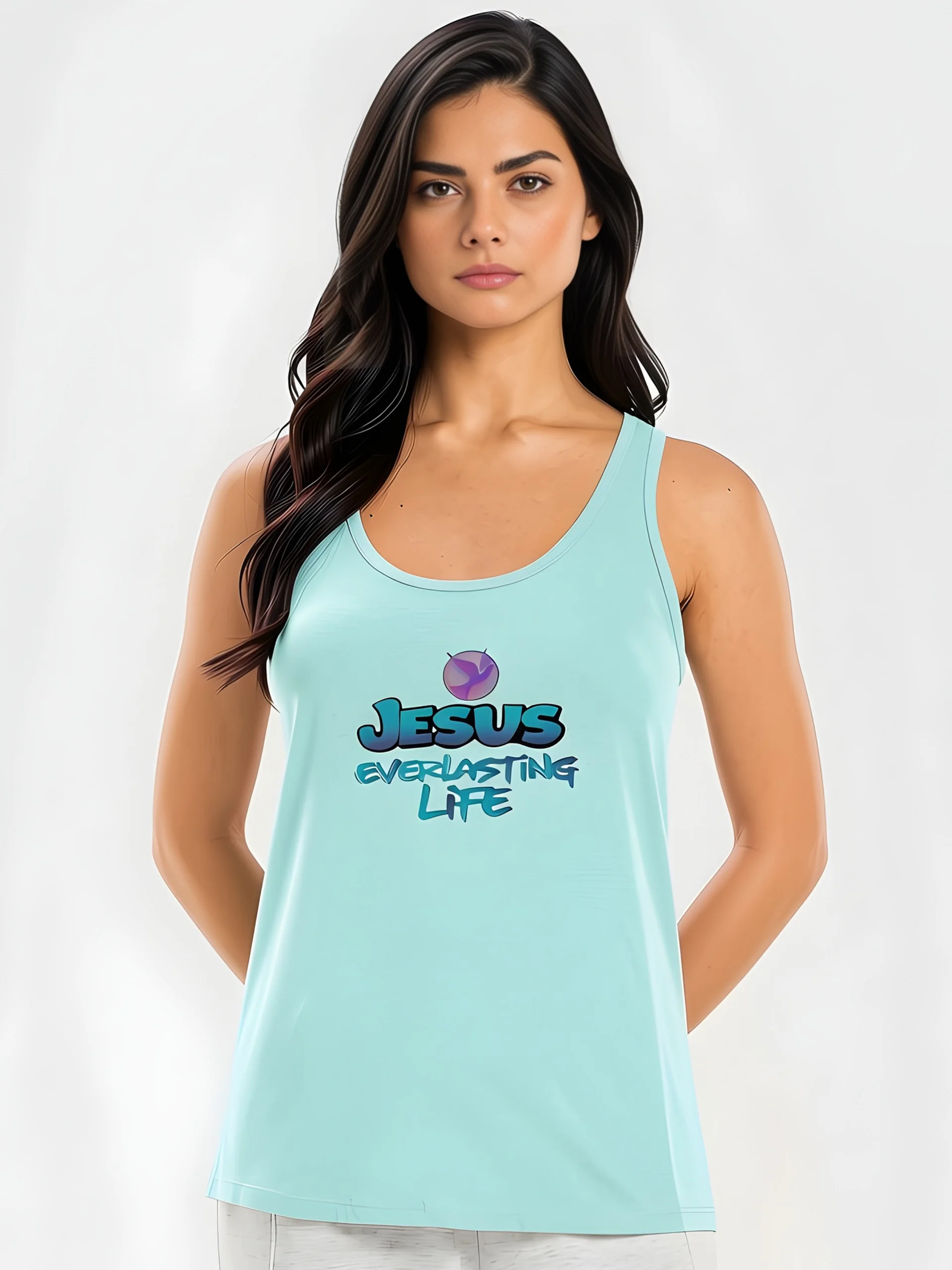 Jesus Everlasting Life Premium Sport Top product image (1)