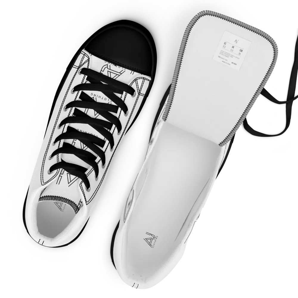 White high tops -plain whites product image (11)