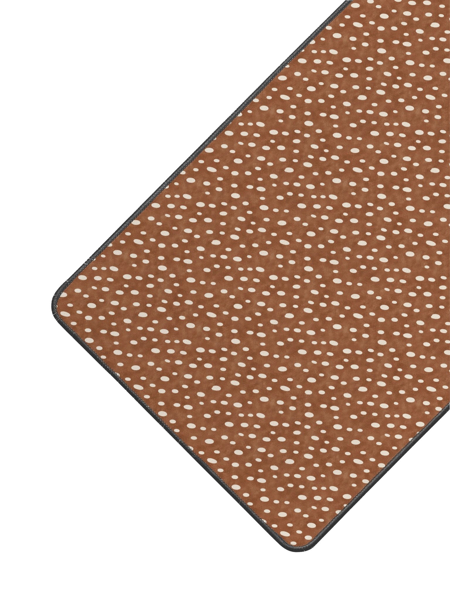 Cocoa Fawn Desk Mat — Brown & Cream Deer Print product image (3)