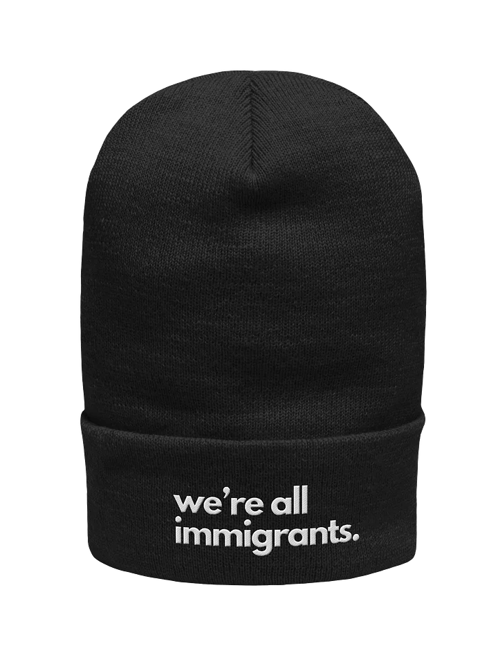 We're All Immigrants beanie product image (3)