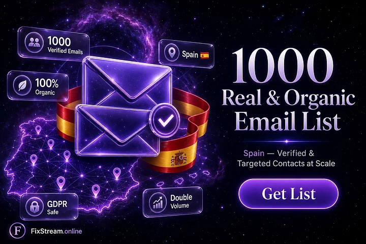 1000 Real & Organic Email List (Spain) product image (1)
