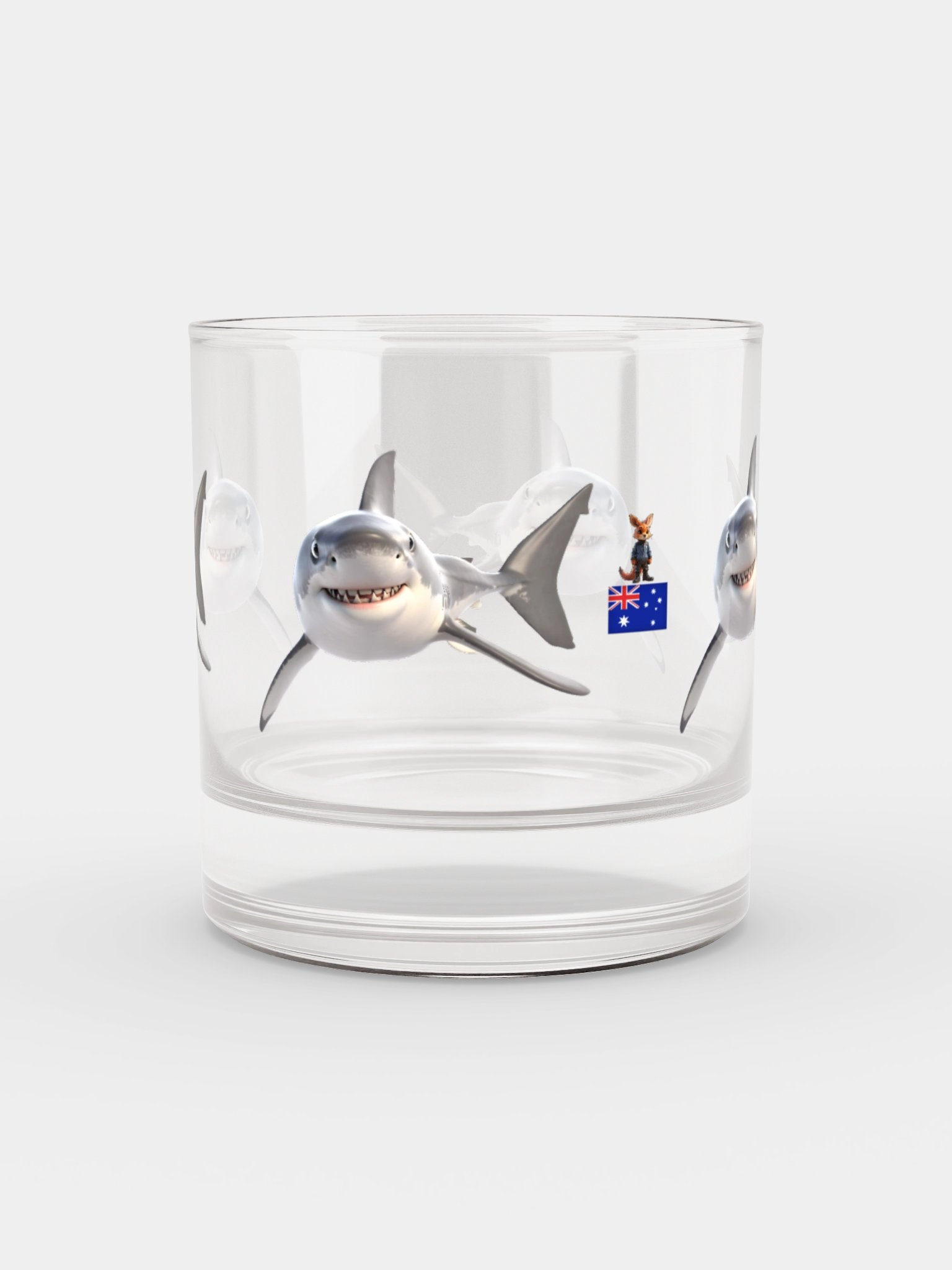 Come at me Bro Rocks Glass - Great White Shark Edition product image (2)