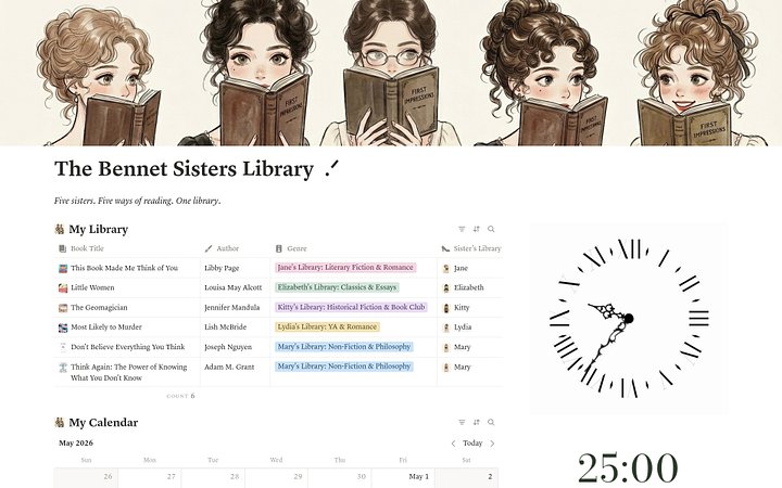 [Notion] The Bennet Sisters Library product image (1)