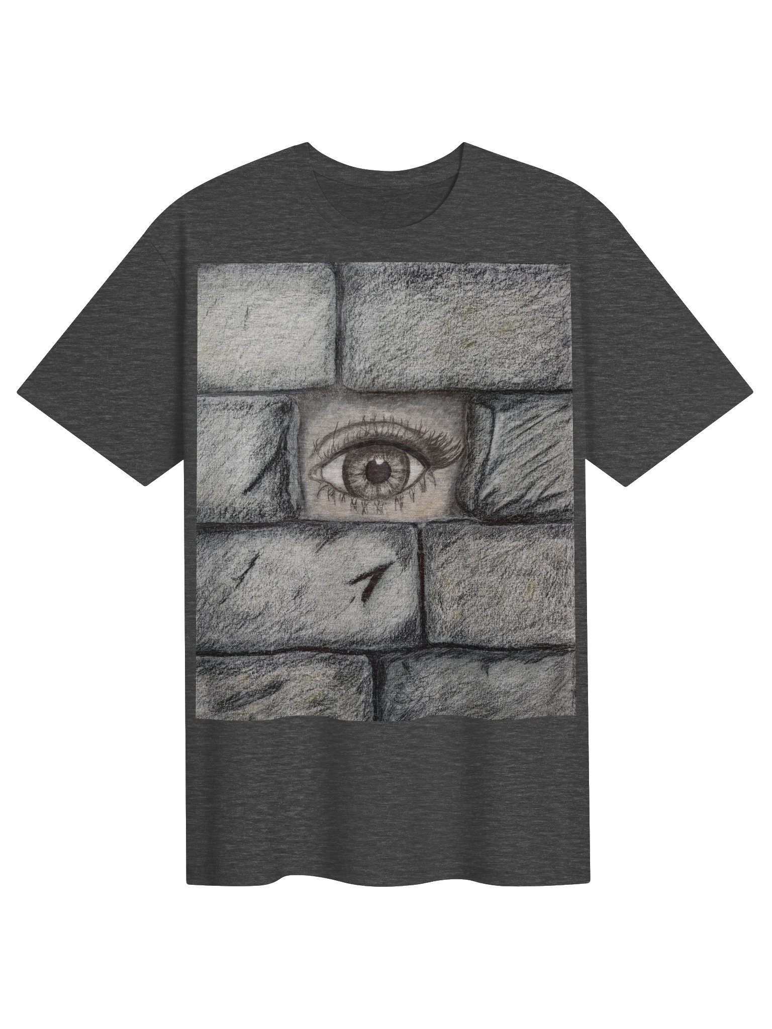 "Eye behind wall" T-Shirt. Unisex Gildan Softstyle T-Shirt product image (1)