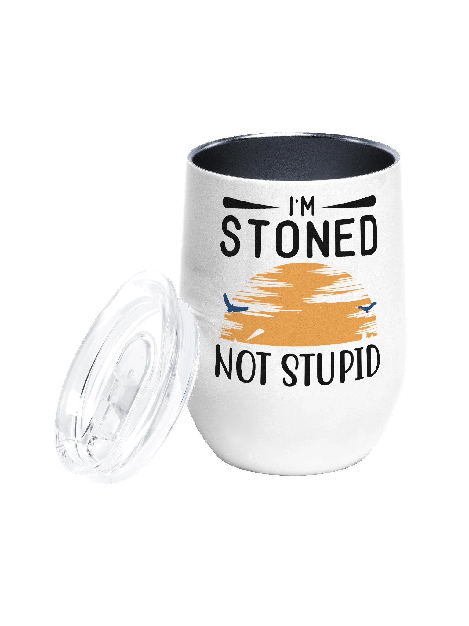 Im Stoned, Not Stupid Wine Tumbler product image (4)
