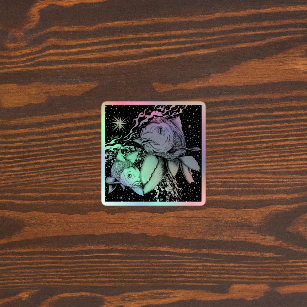 Pisces Zodiac, Holographic Sticker Sheet product image (3)