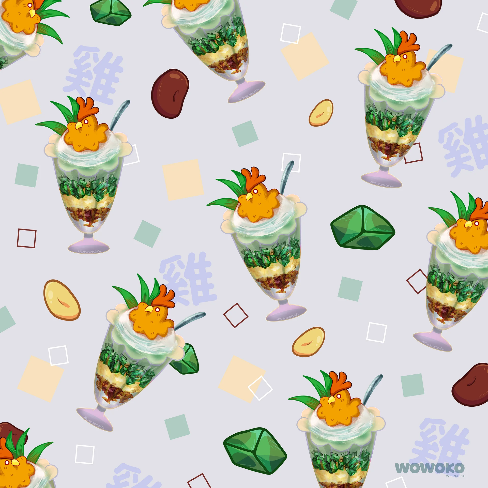 Micro Fiber Cloth - Zodiac Drinks - Three Color Rooster Dessert product image (2)