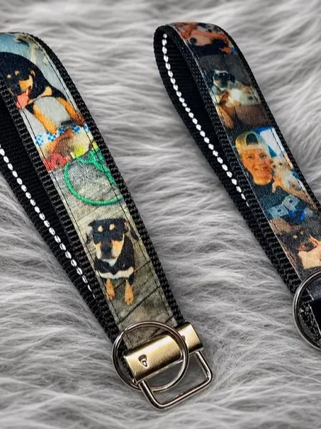 Custom Reflective Photo Wristlet with Heavy Duty Nylon product image (1)