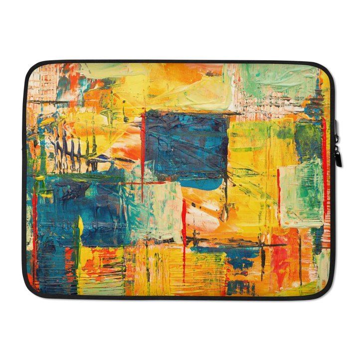 Vibrant Abstract 13 & 15 Inch Laptop Sleeve - Bold, Artistic Protection for Your Laptop product image (2)