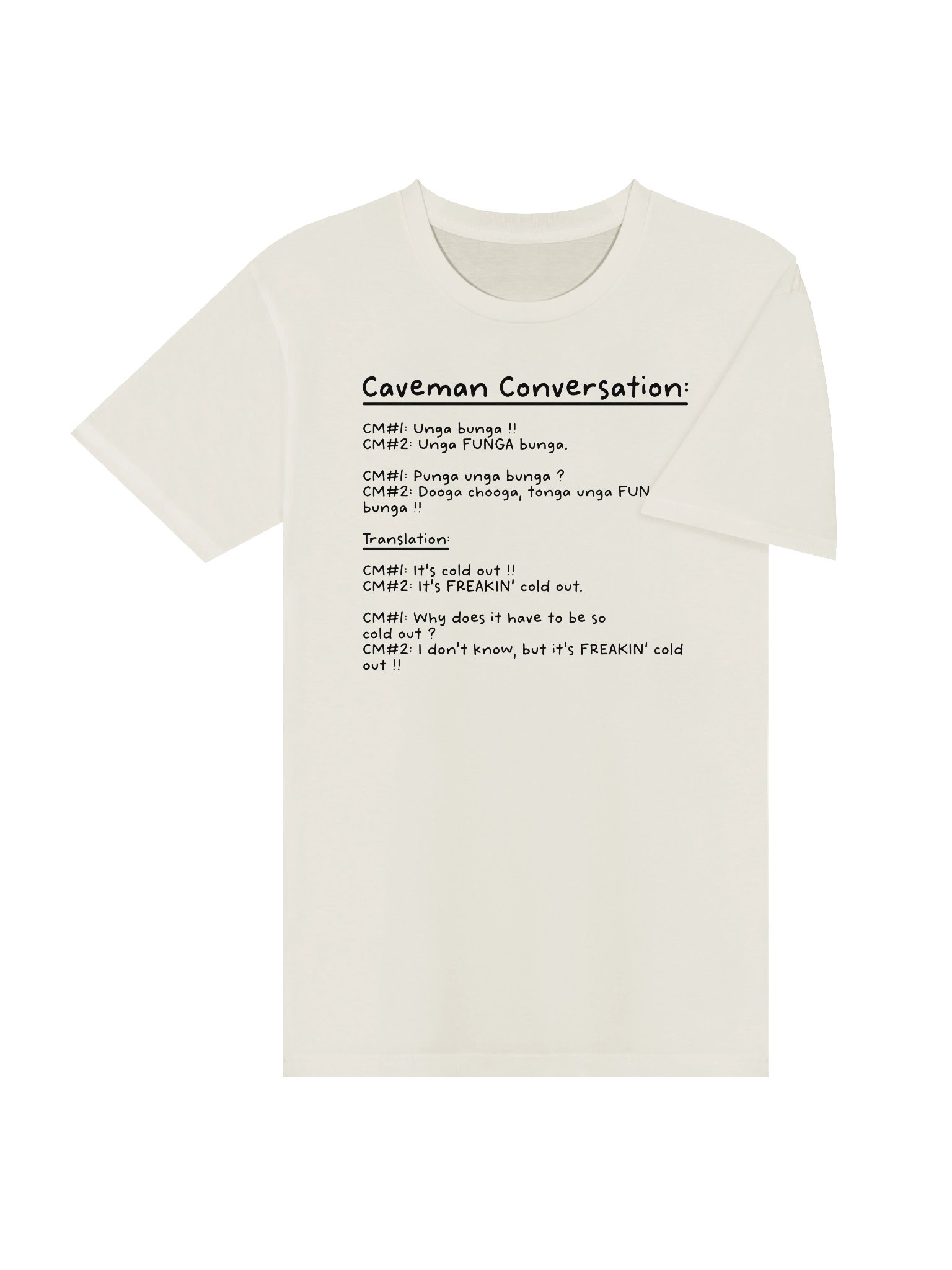 Caveman Conversation Unisex T-Shirt product image (4)