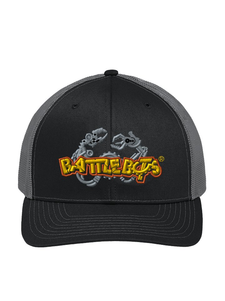 Battlebots Retro Logo Trucker Hat - Black/Gray - BattleBots Elite Gear! product image (1)