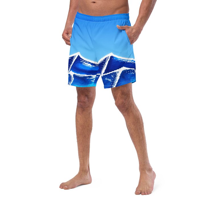 Pixel Ocean Swim Trunks product image (2)
