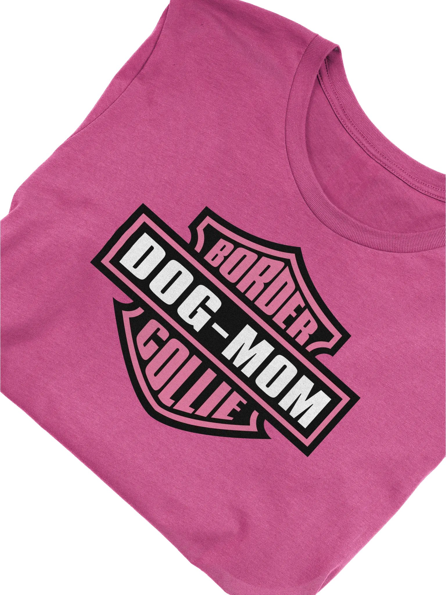 Pink Border Collie Dog Mom T-Shirt product image (3)