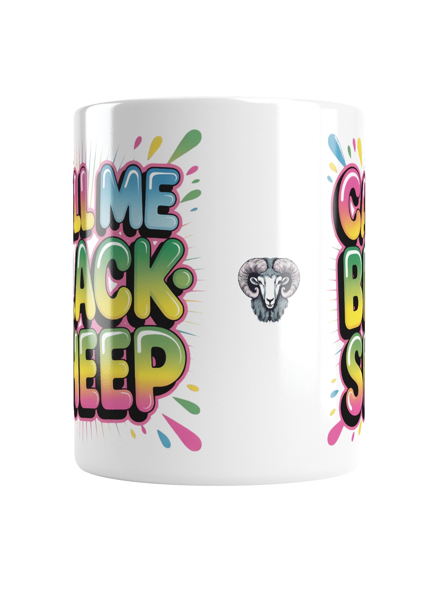 Vibrant CallMeBlacksheep White Glossy Mug product image (18)