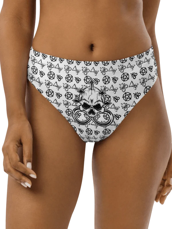 Skull Piercing Records High Waist Bikini Bottom product image (1)