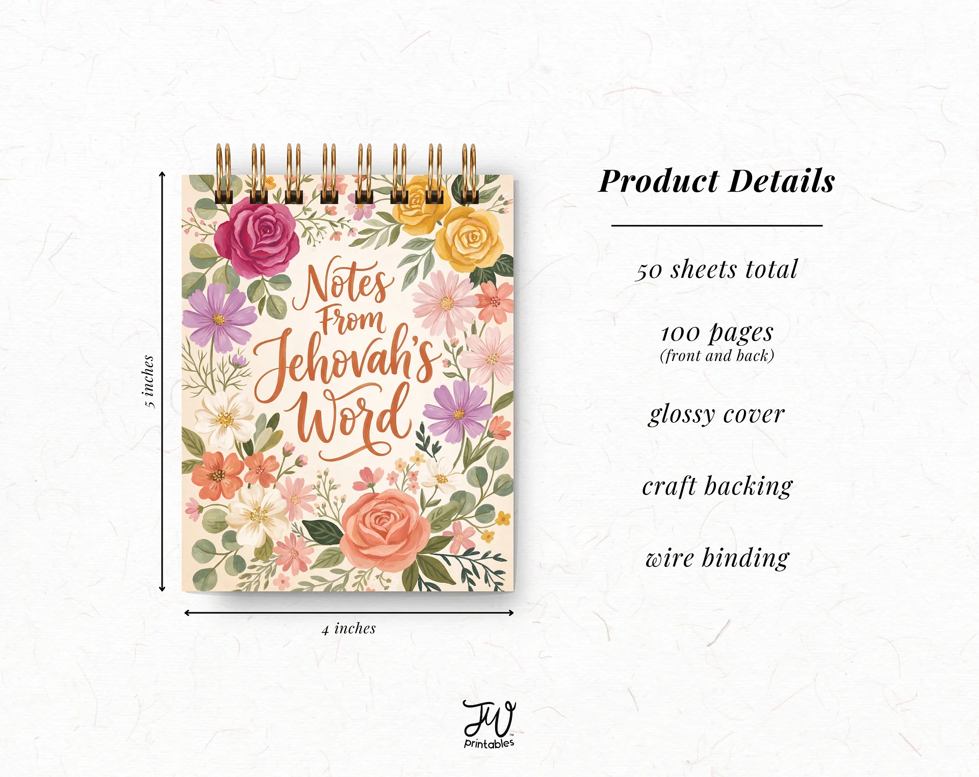 Notes From Jehovah's Word Mini Jotter Notebook product image (6)